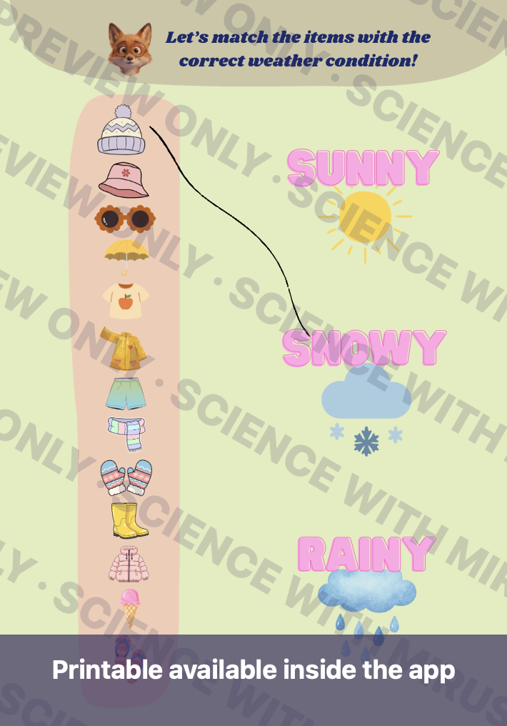 Watermarked printable colouring activity sheet preview from Science with Mirus