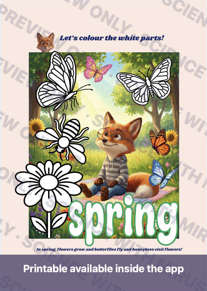 Watermarked printable matching activity sheet preview from Science with Mirus